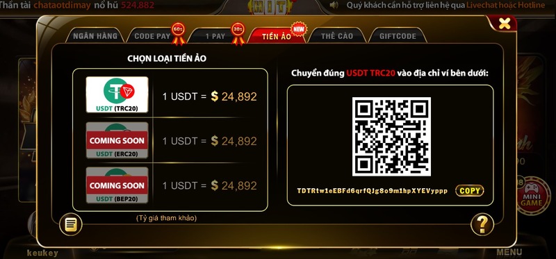 Nạp tiền Hit Club