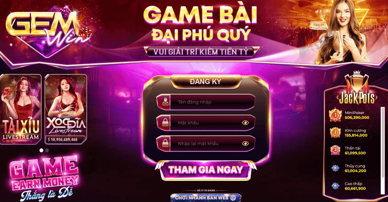 Gemwin điểm dừng uy tín dành cho tín đồ đam mê cá cược 