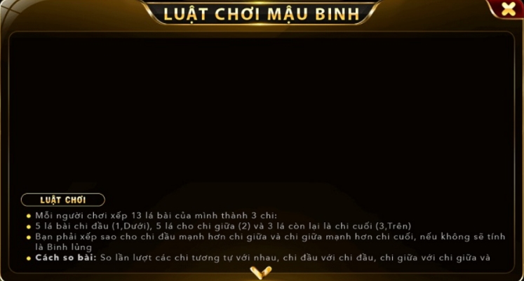 Hướng dẫn cách chơi Mậu Binh tại cổng game bài trực tuyến Go88