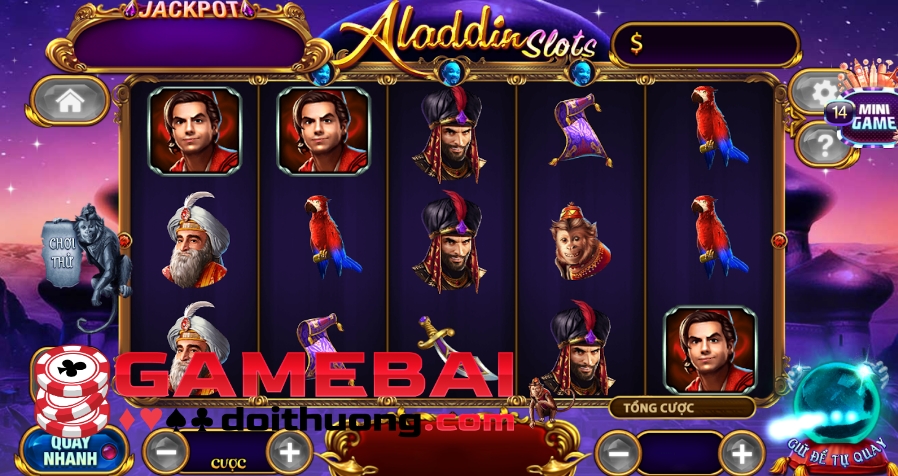 Game Aladdin Slots 789 Club – Cổ Tích Đầy Vàng Bạc, Phiêu Lưu Cùng Aladdin!
